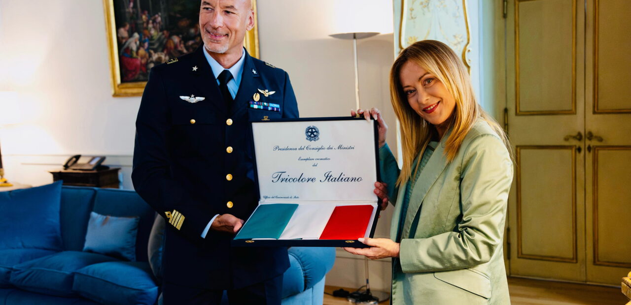 Incontro tra Giorgia Meloni e Luca Parmitano