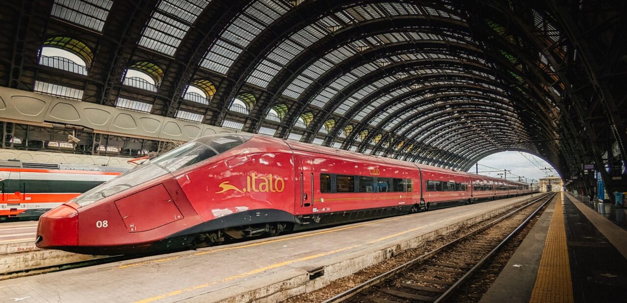 Treno Italo in movimento