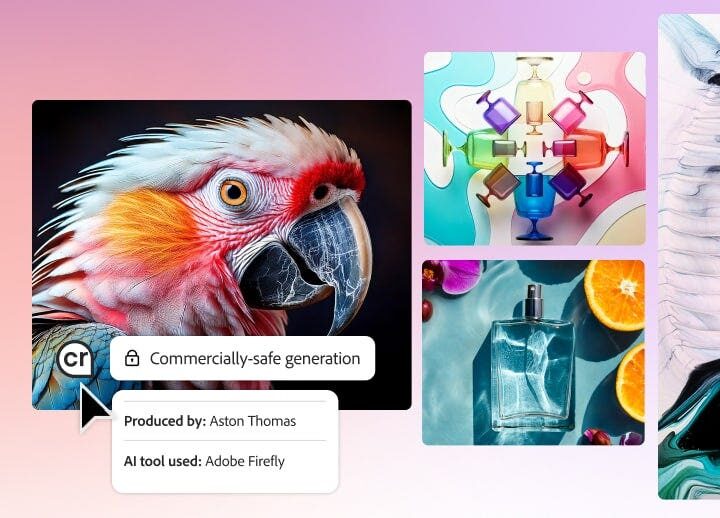 Screenshot della piattaforma Adobe Firefly