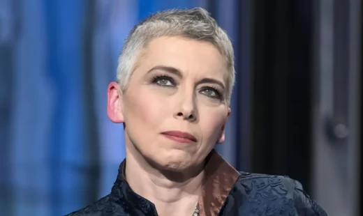 Irene Pivetti in un momento della sua carriera politica