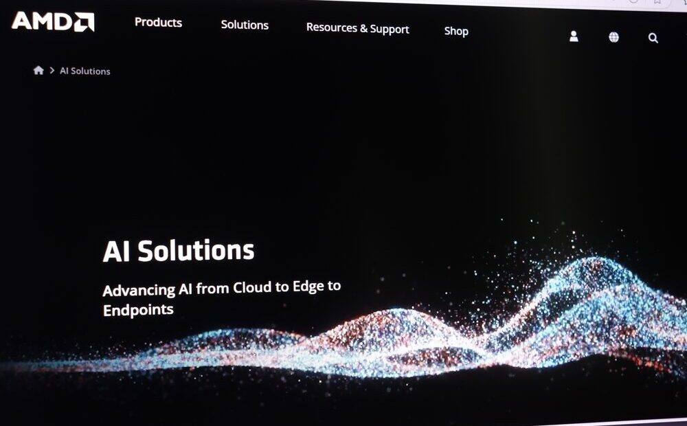 Rappresentazione grafica della tecnologia AMD e Cerebras