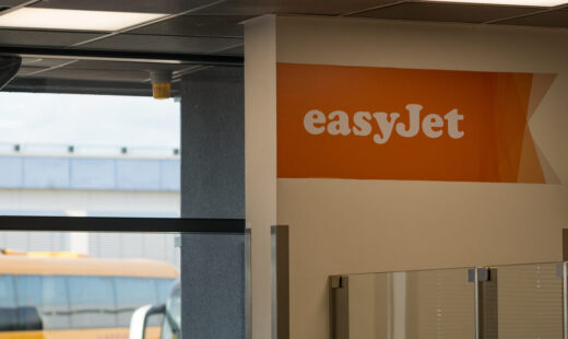easyJet aereo in volo